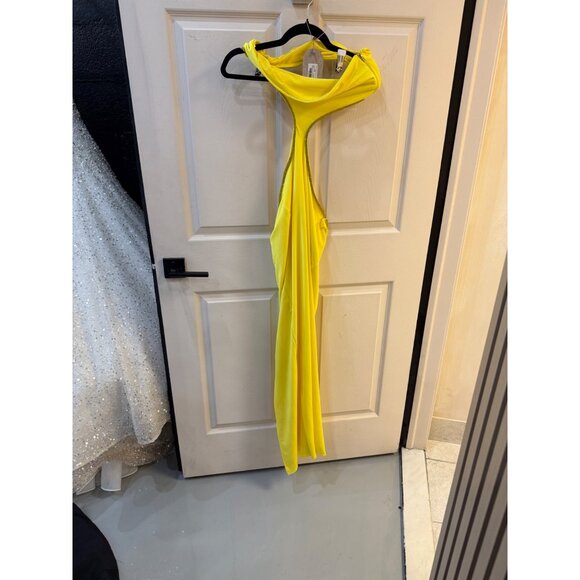 NWT Meshki Yellow Cut Out Dress - Picture 7 of 11